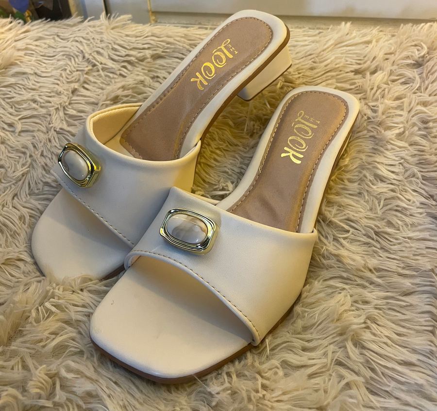 Tamanco Slide Look Off White