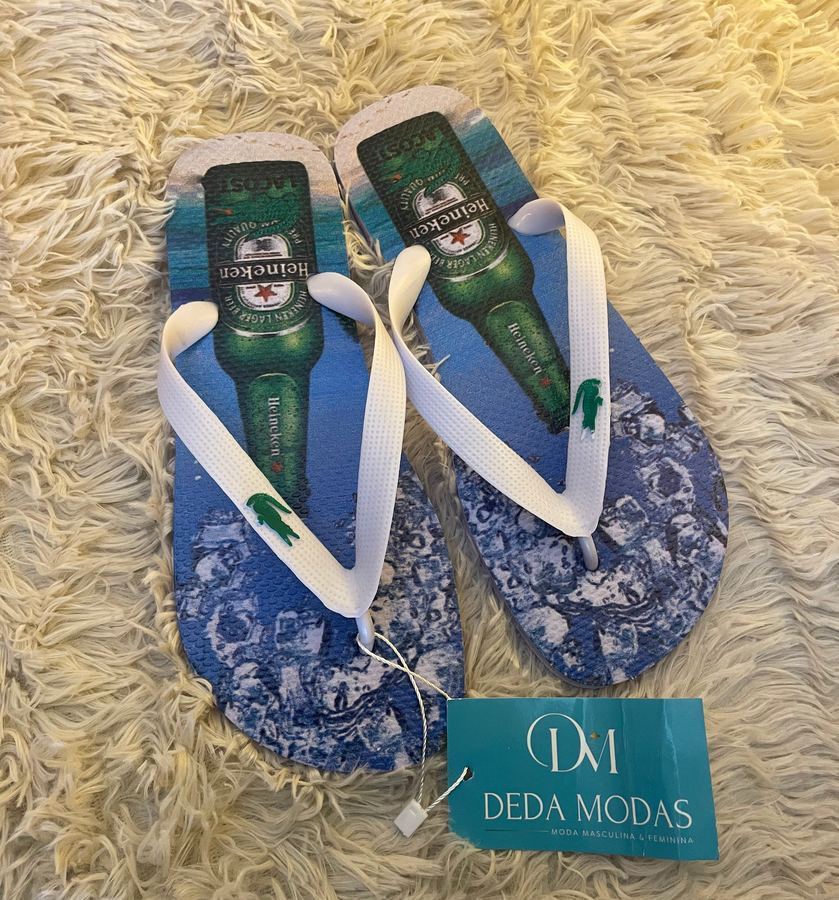 Chinelo Masculino Heineken Gelada Azul