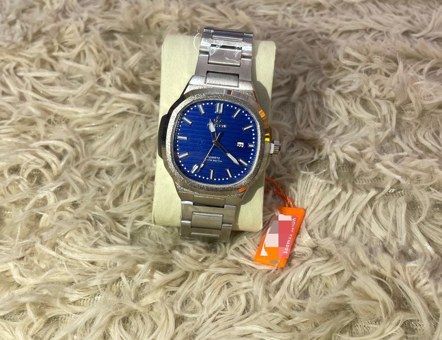 Relógio Prillxane Azul e Prata