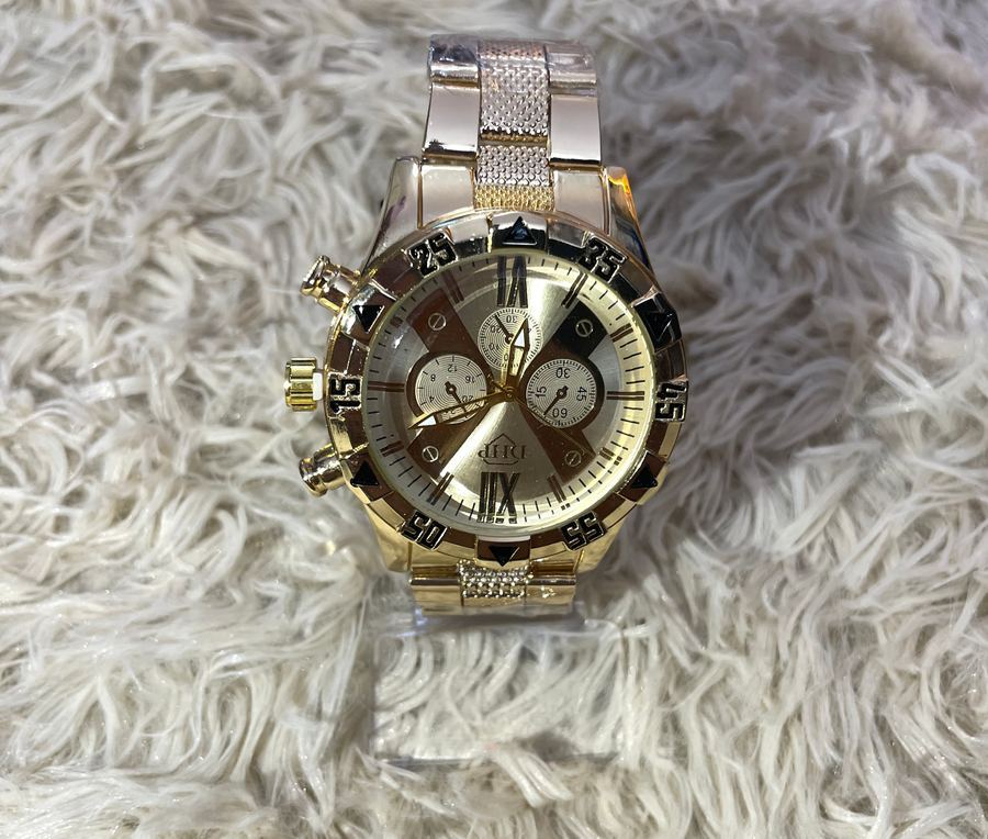 Relógio Djkf Prata e Dourado