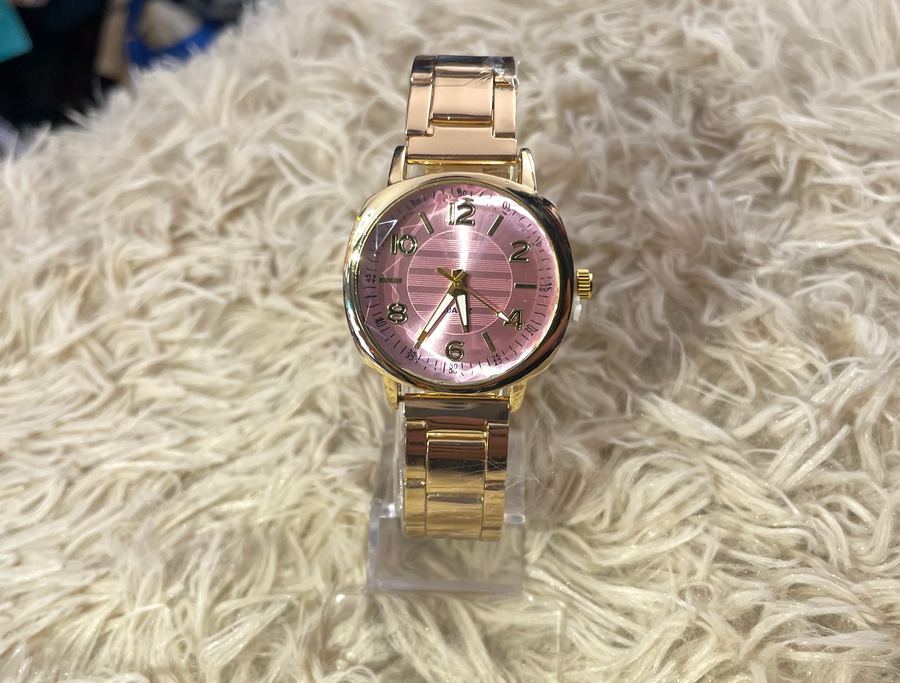 Relógio Rose Gold com Mostrador Rosa Claro