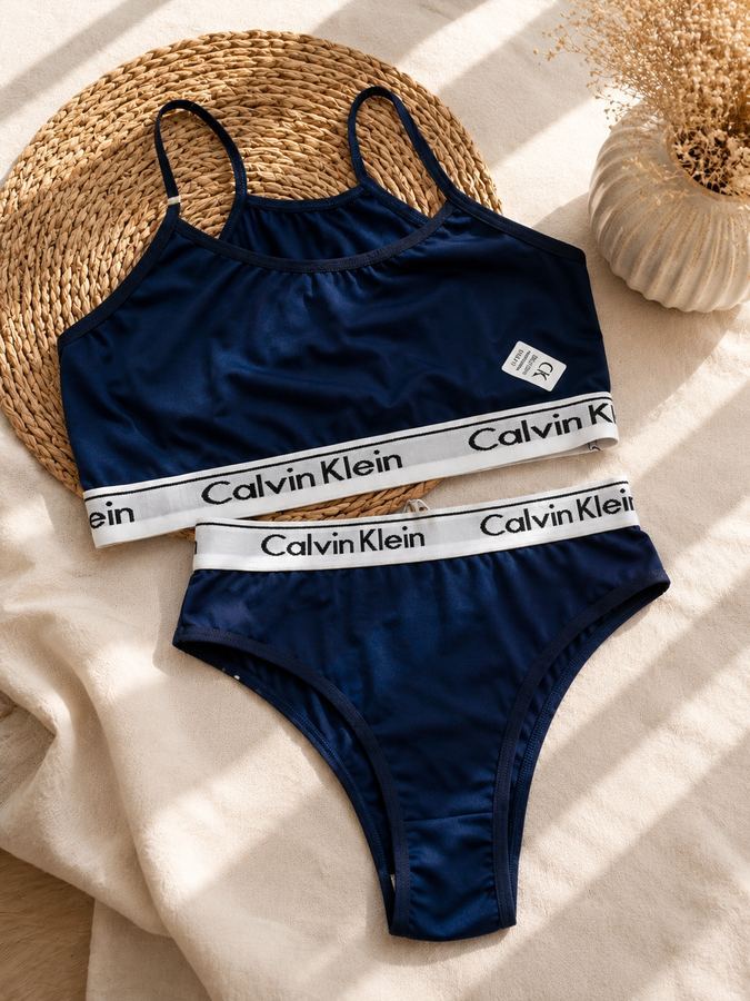 Conjunto Feminino Top + Calcinha Azul Marinho